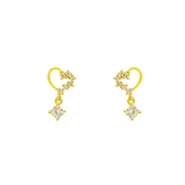 Glimmer Heart Earrings