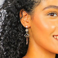 Sunstone Planet Earrings