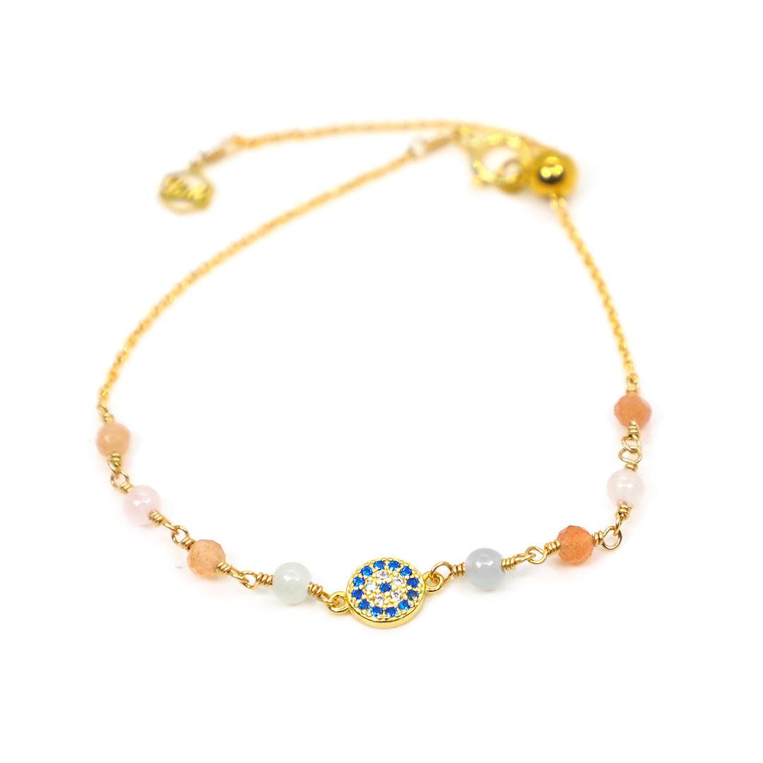 Sunset Evil Eye Bracelet
