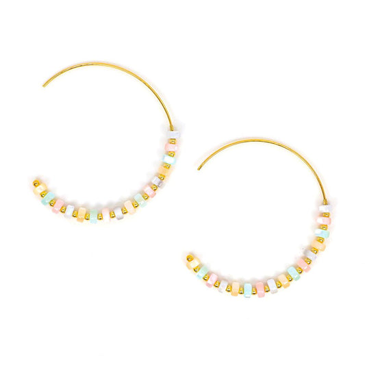 Vibrant Mother of Pearl Earrings
