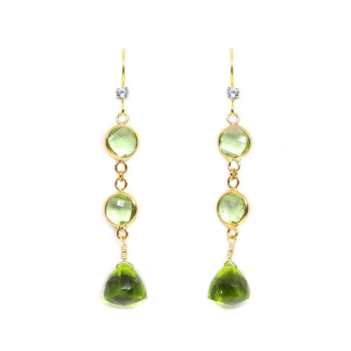 Over the Rainbow Earrings - Green Grass