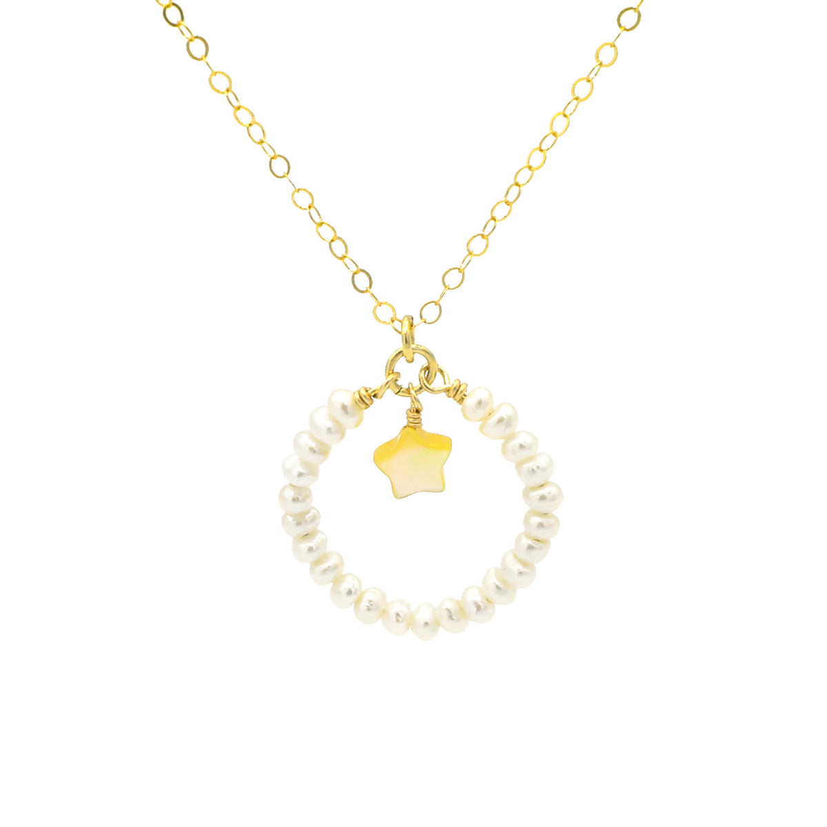 Baby Star & Pearl Necklace