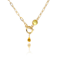 Over the Rainbow Earrings - Yellow Citrine