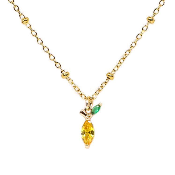 Lemon C.Z Necklace