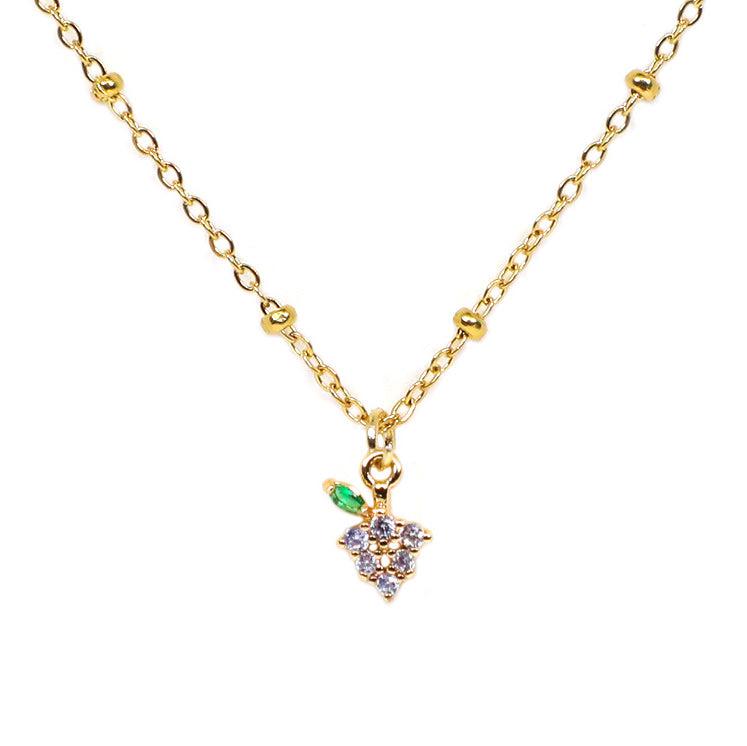 Grape C.Z Necklace
