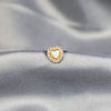 9K Solid Gold Princess Opal Heart Single Earring-Limited Edition-La Meno