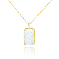Mother of Pearl Zodiac Double-Sided Necklace