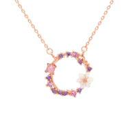 Floral Letter Necklace