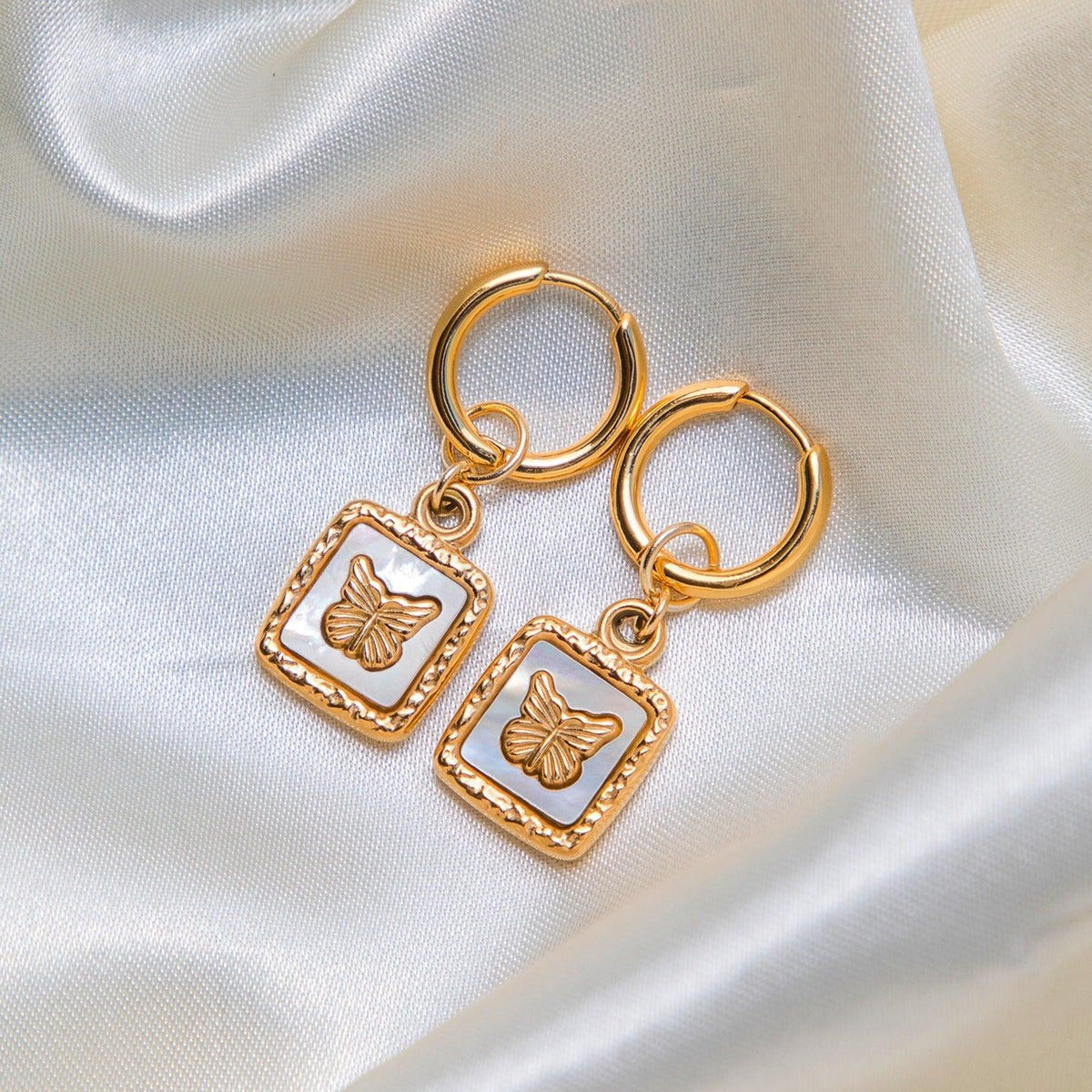 Papillon Huggie Earrings