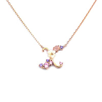 Floral Letter Necklace