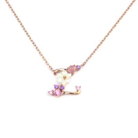 Floral Letter Necklace