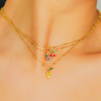 Cherry C.Z Necklace