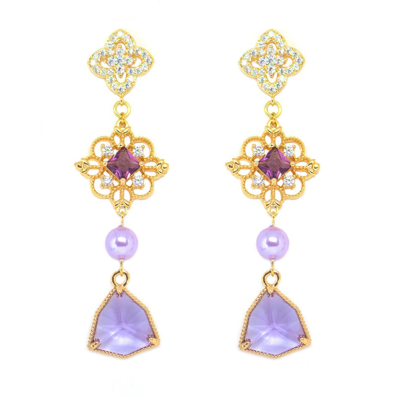 Royal Purple Earrings