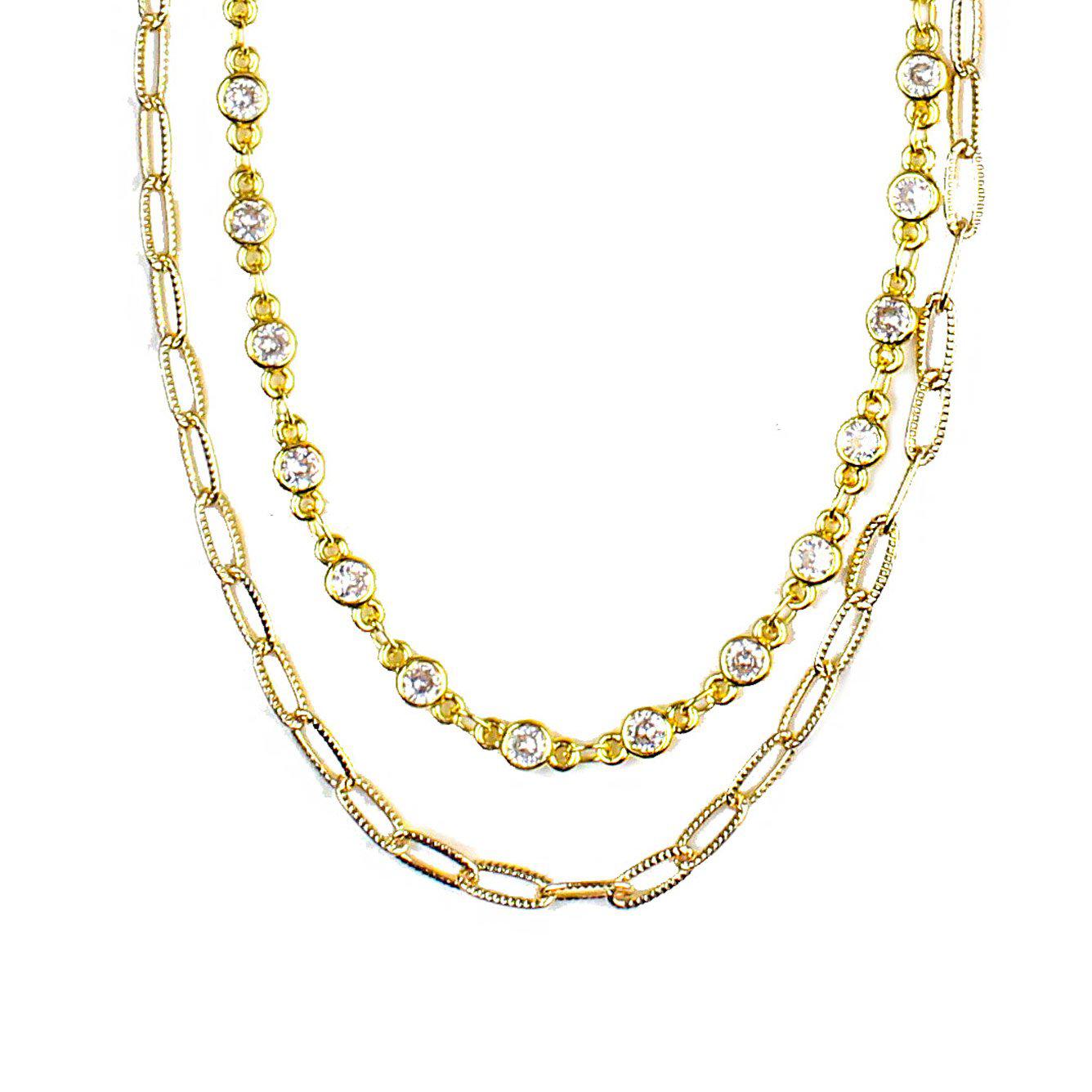 Sparkling Layer Necklace