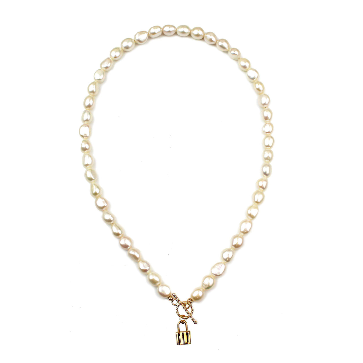 Lock It Up Baroque Pearl Choker
