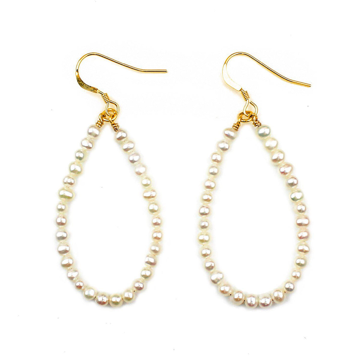 Oval Shape Pearl Earrings
