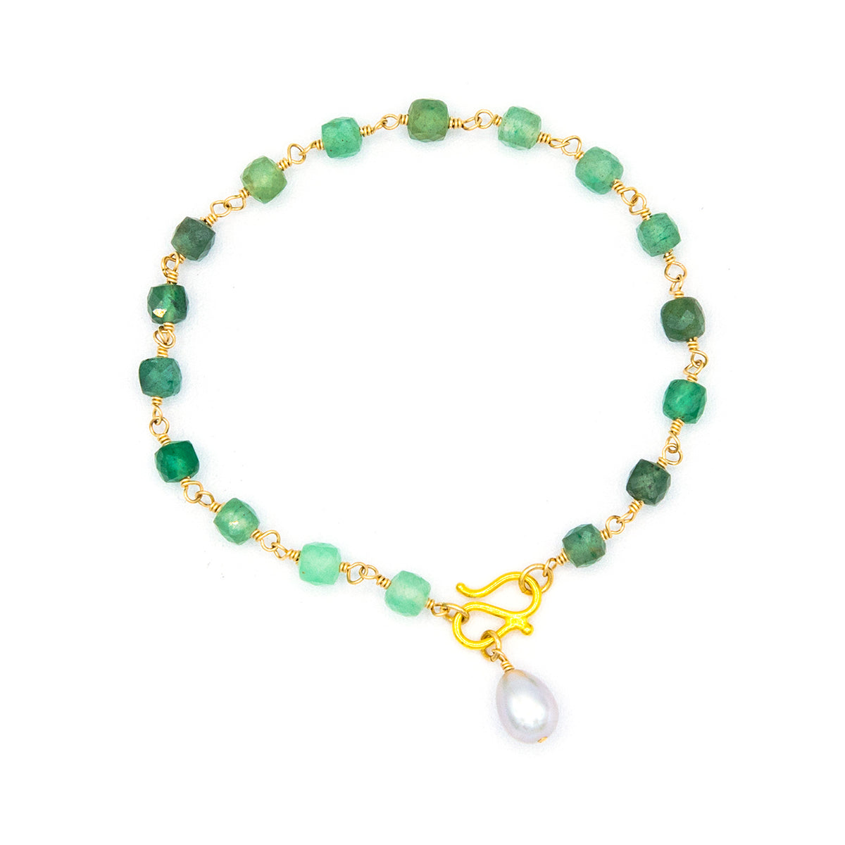 Wonder Green Strawberry Quartz Bracelet