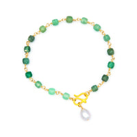 Wonder Green Strawberry Quartz Bracelet