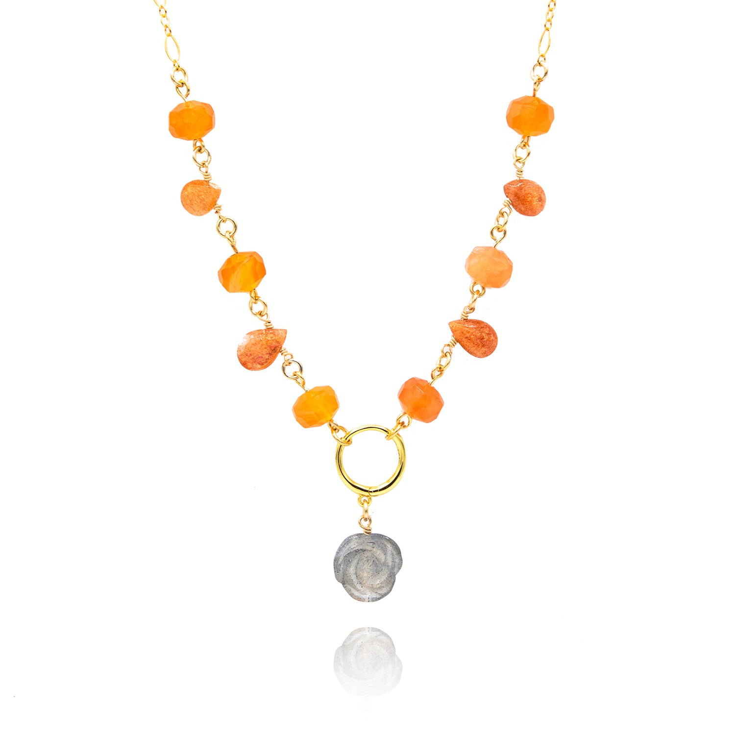 Ethereal Orange Necklace
