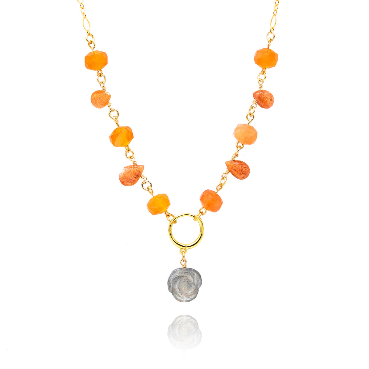 Ethereal Orange Necklace
