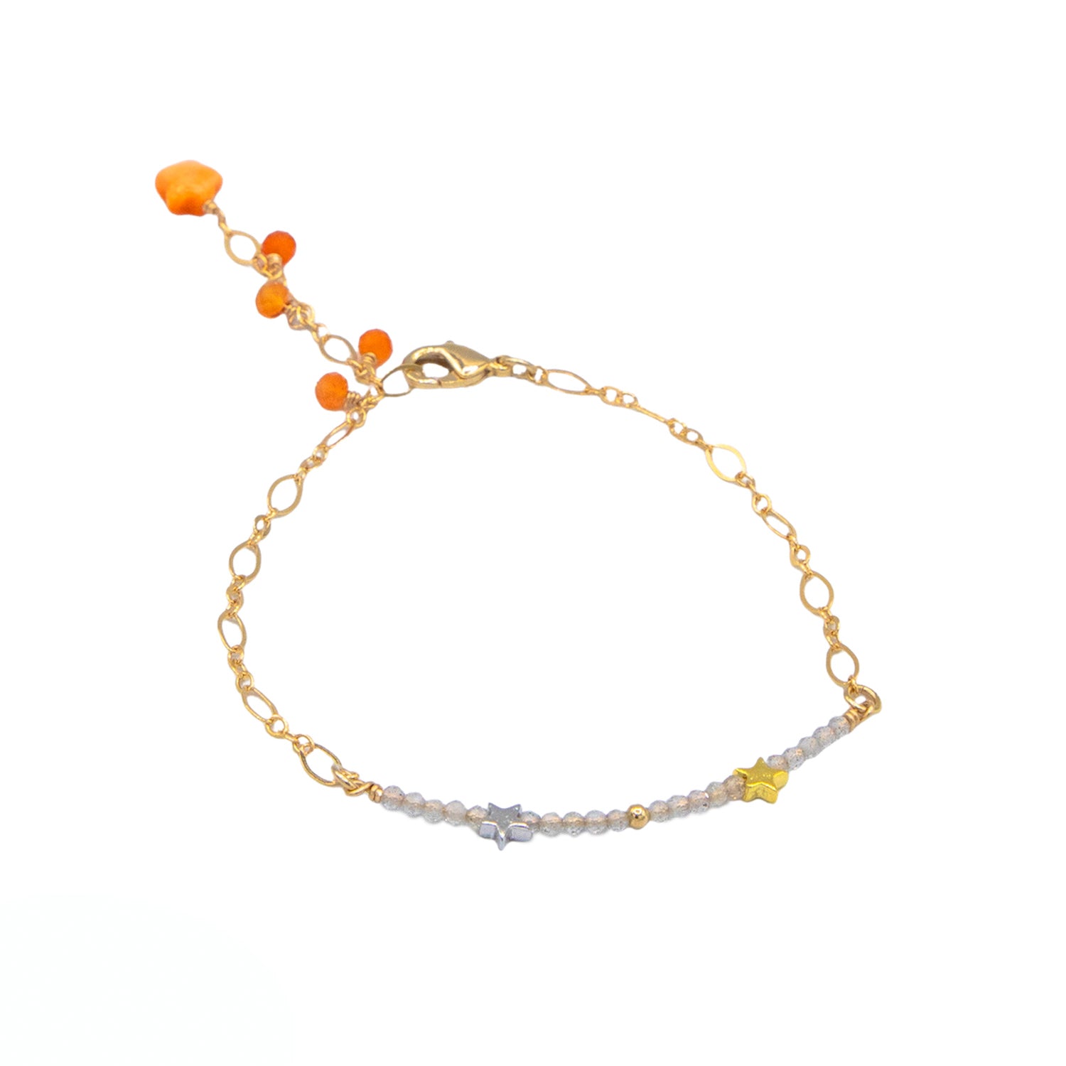 Ethereal Orange Star Bracelet