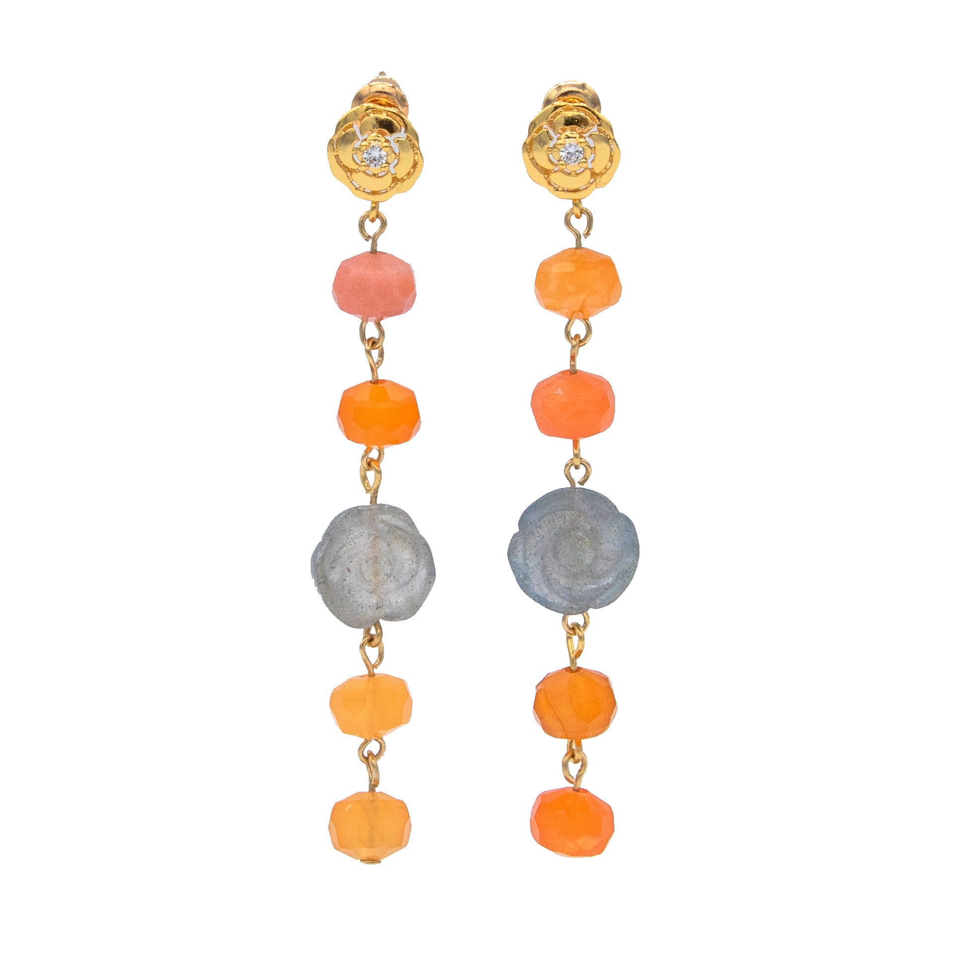 Ethereal Orange Earrings