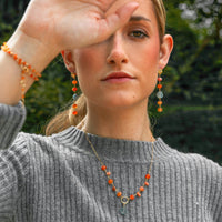 Ethereal Orange Earrings