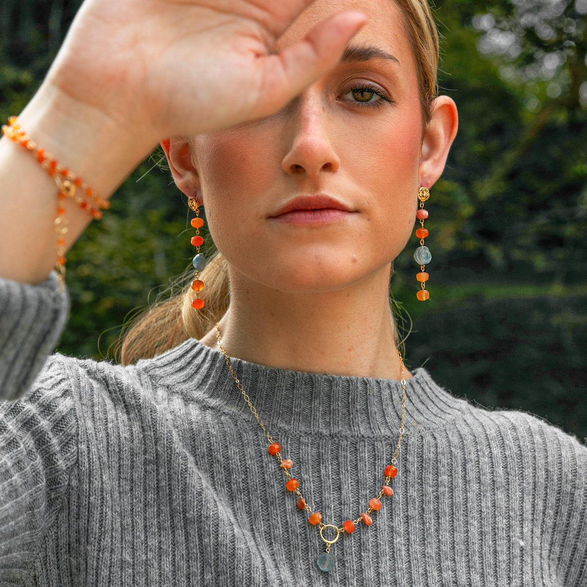 Ethereal Orange Necklace