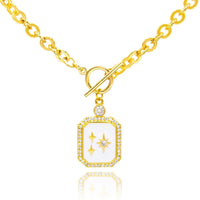 Enamel Star Necklace