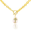 Cross on Pearl Necklace