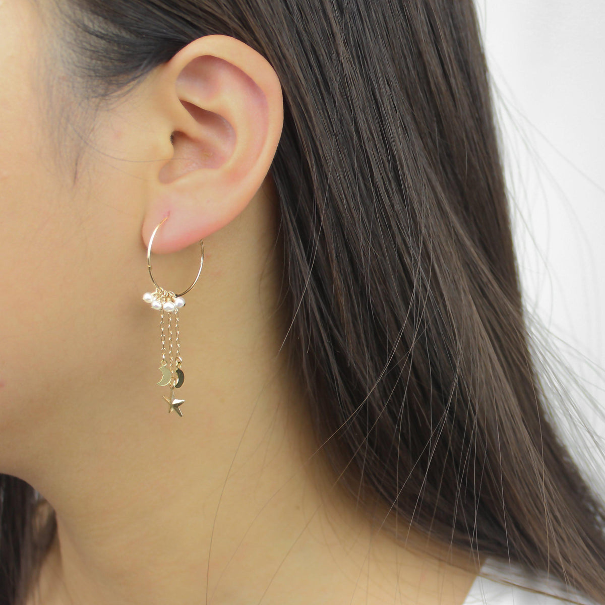 All that Moon and Star Earring-Adorn Earring-La Meno