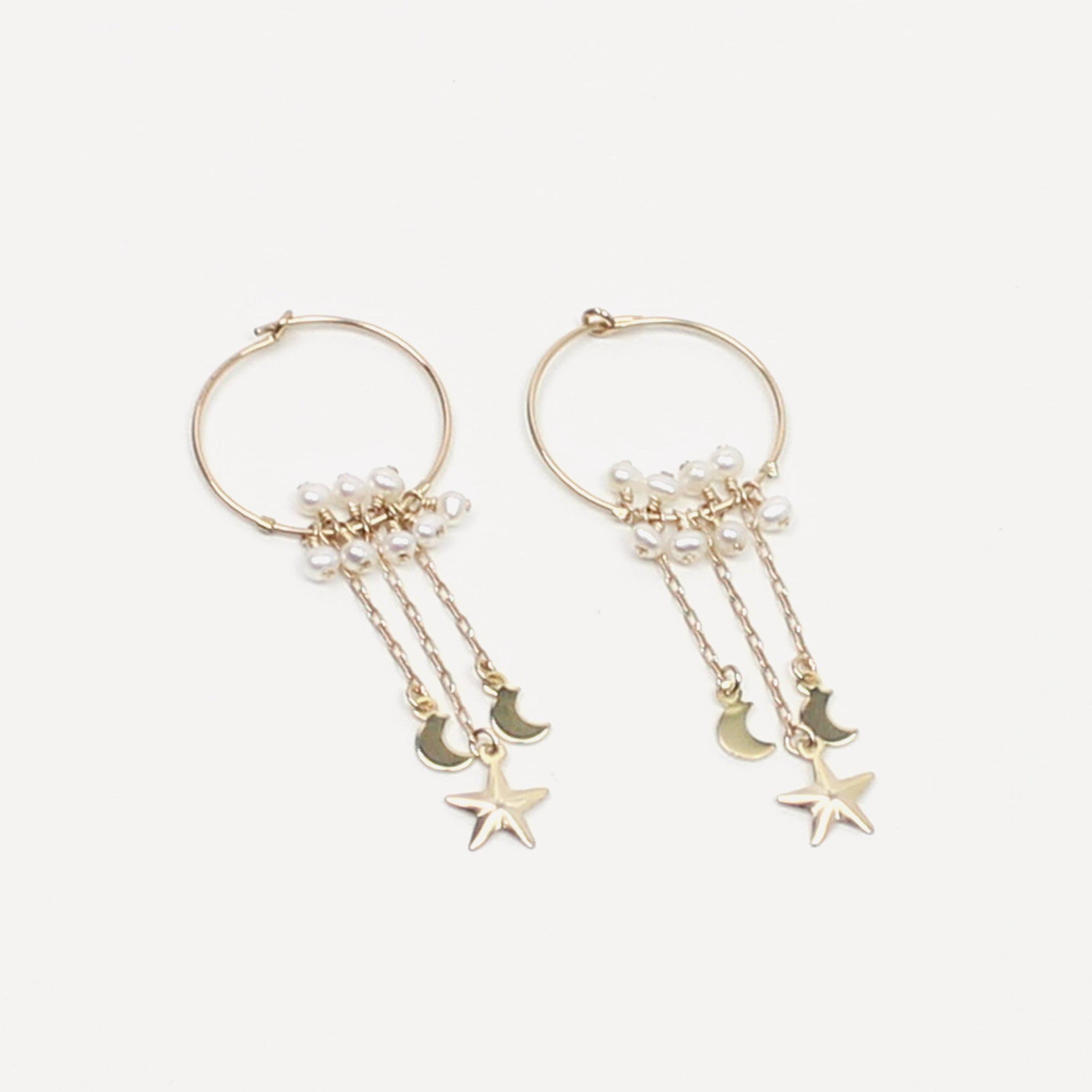 All that Moon and Star Earring-Adorn Earring-La Meno