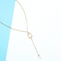 Opalite Necklace-Dangling Necklace-La Meno
