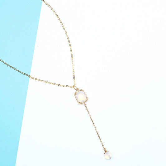 Opalite Necklace-Dangling Necklace-La Meno