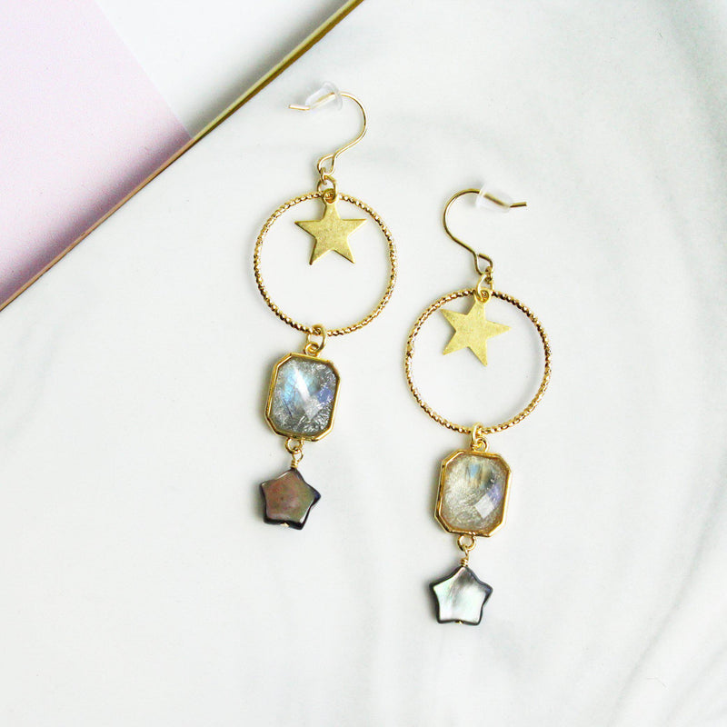 Black Star Earring-Adorn Earring-La Meno