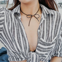 Bow-Adorn Necklace-La Meno