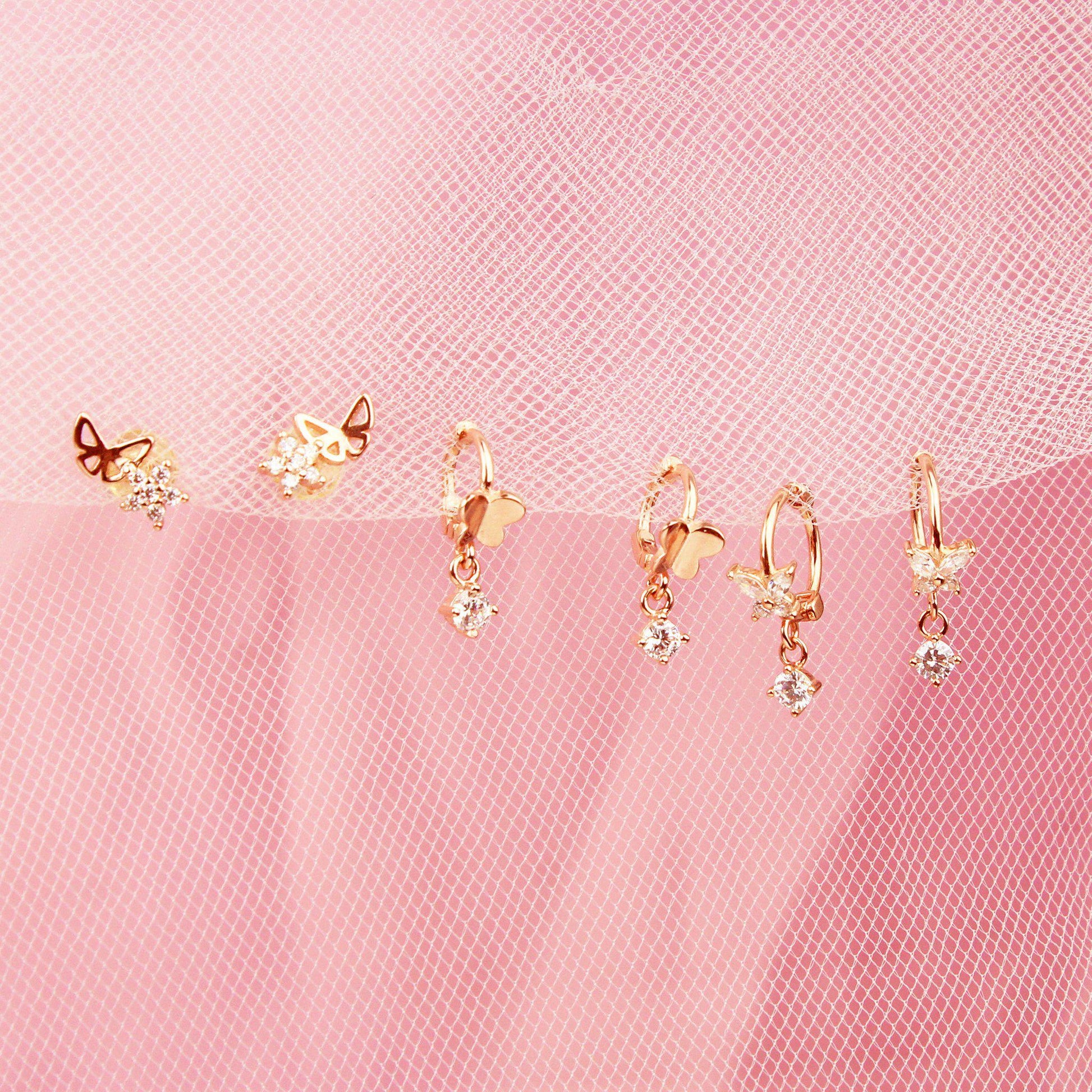 Butterfly Fly Away Earring Set-Jewelry Set-La Meno