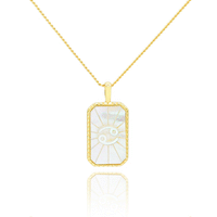 Mother of Pearl Zodiac Double-Sided Necklace