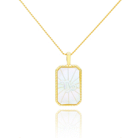 Mother of Pearl Zodiac Double-Sided Necklace