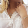 Circle Charm with Turquoise Bracelet-Adorn Bracelet-La Meno