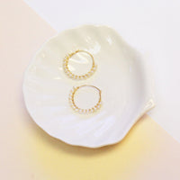 Classic Pearl Circle Earring-Adorn Earring-La Meno