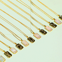 Mother of Pearl Zodiac Double-Sided Necklace