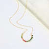 Crescent Rainbow Necklace-Adorn Necklace-La Meno