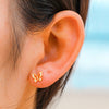 Golden Butterfly Ear Studs-Limited Edition-La Meno
