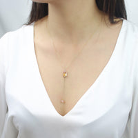 Sunstone Necklace-Dangling Necklace-La Meno