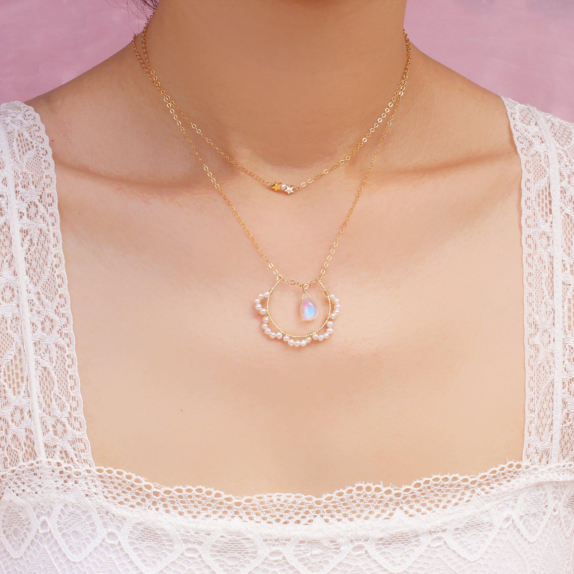 Delightful Wishes Necklace-Adorn Necklace-La Meno