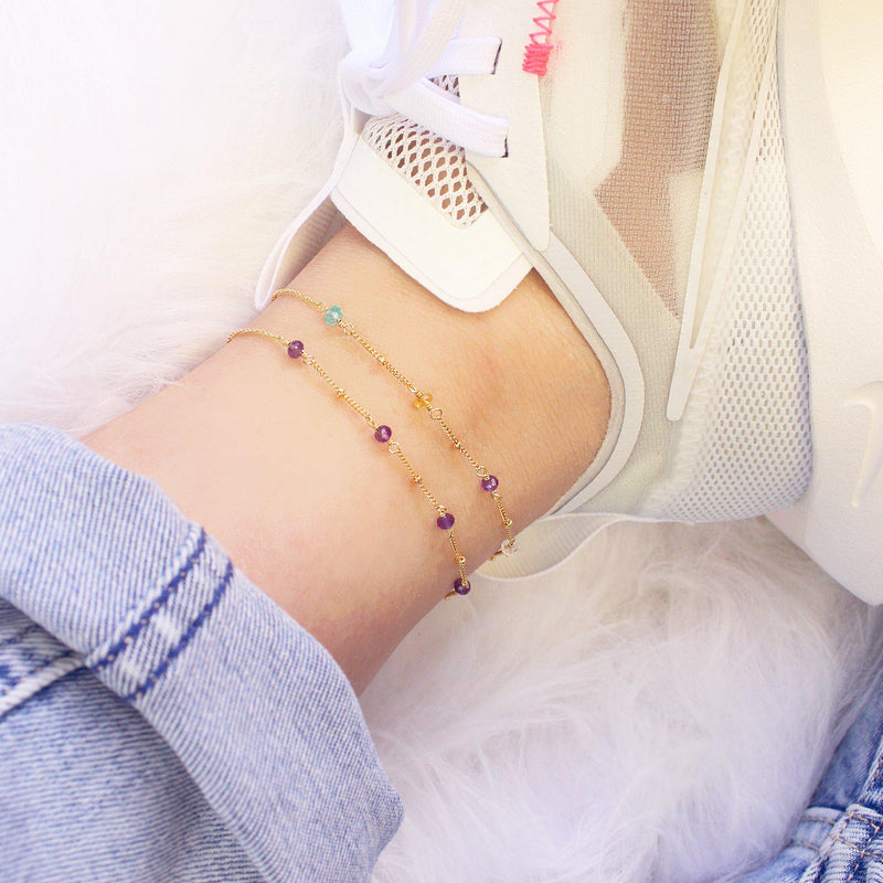 Double Anklet Set-Jewelry Set-La Meno