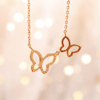 Double Butterfly Necklace-Limited Edition-La Meno