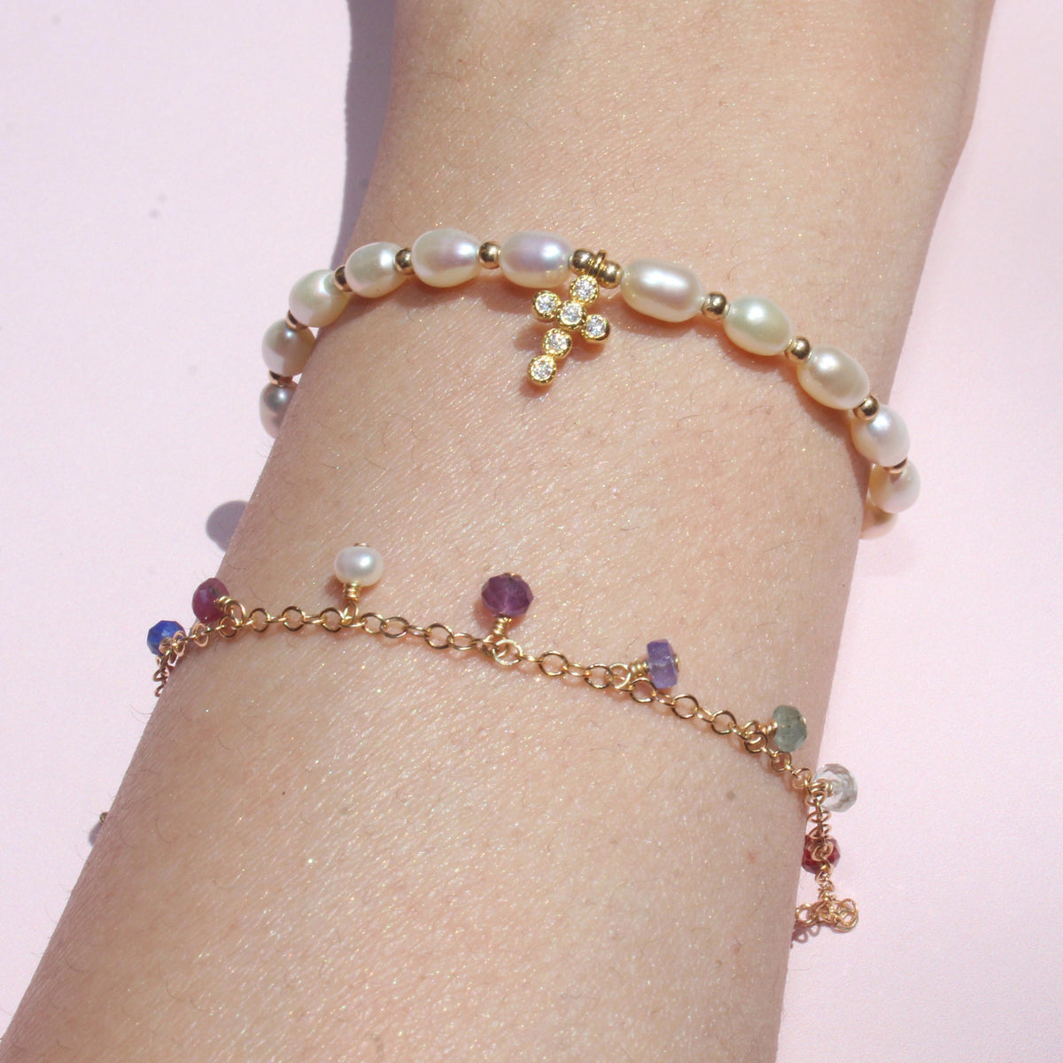 Dropping Rainbow Bracelet-Adorn Bracelet-La Meno