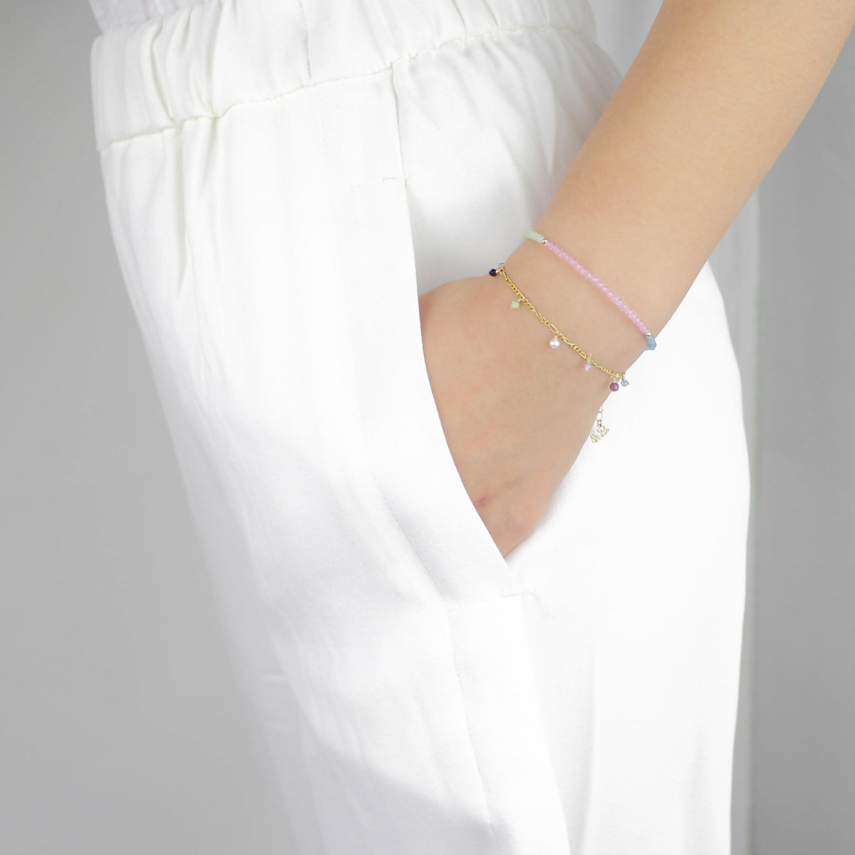 Dropping Rainbow Bracelet-Adorn Bracelet-La Meno